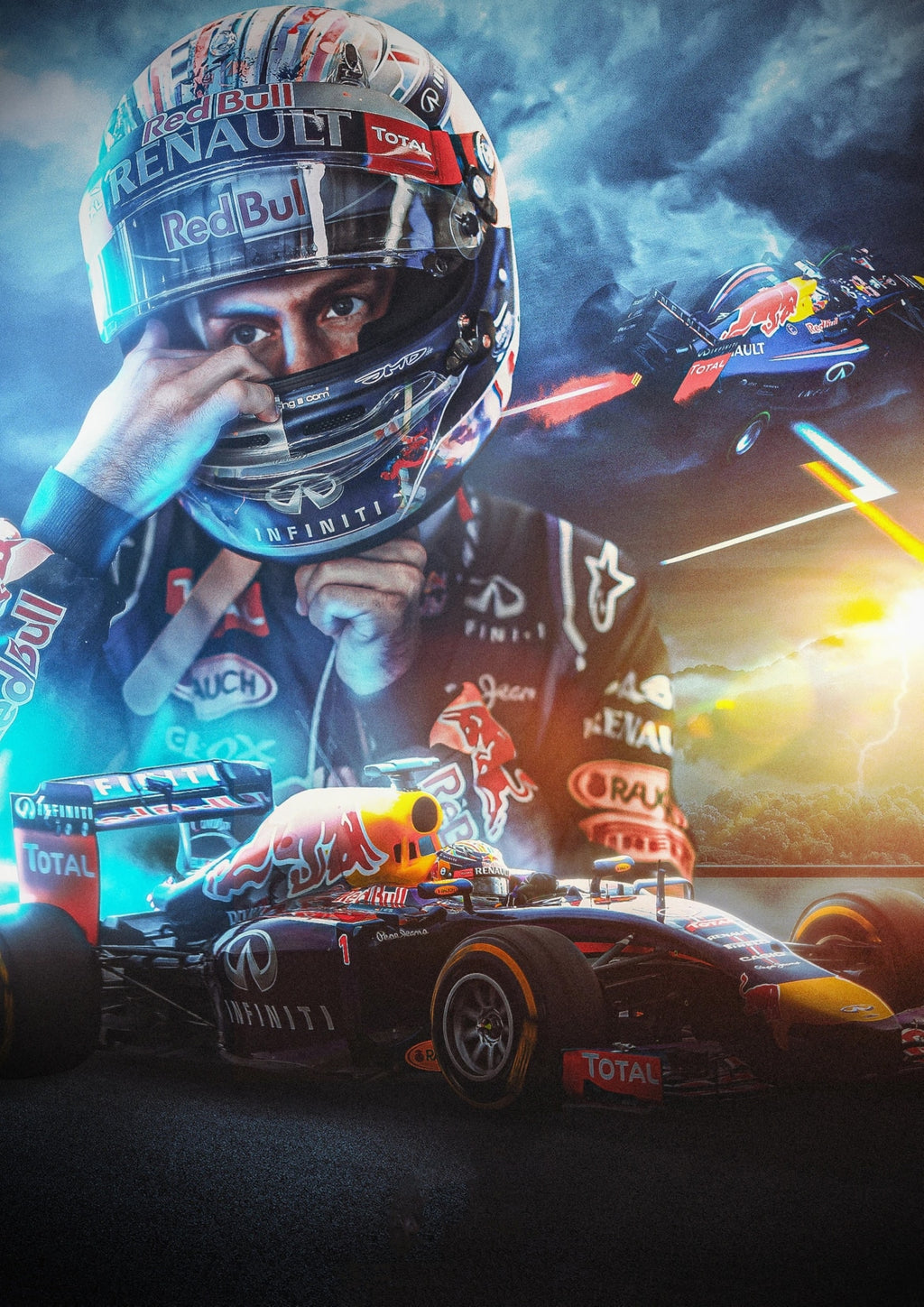 Sebastian Vettel - Blue Thunder