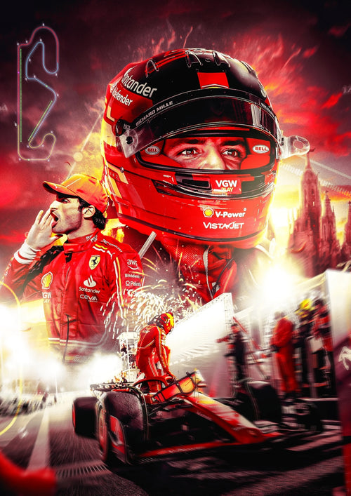 Carlos Sainz Jr. - Victory In Red